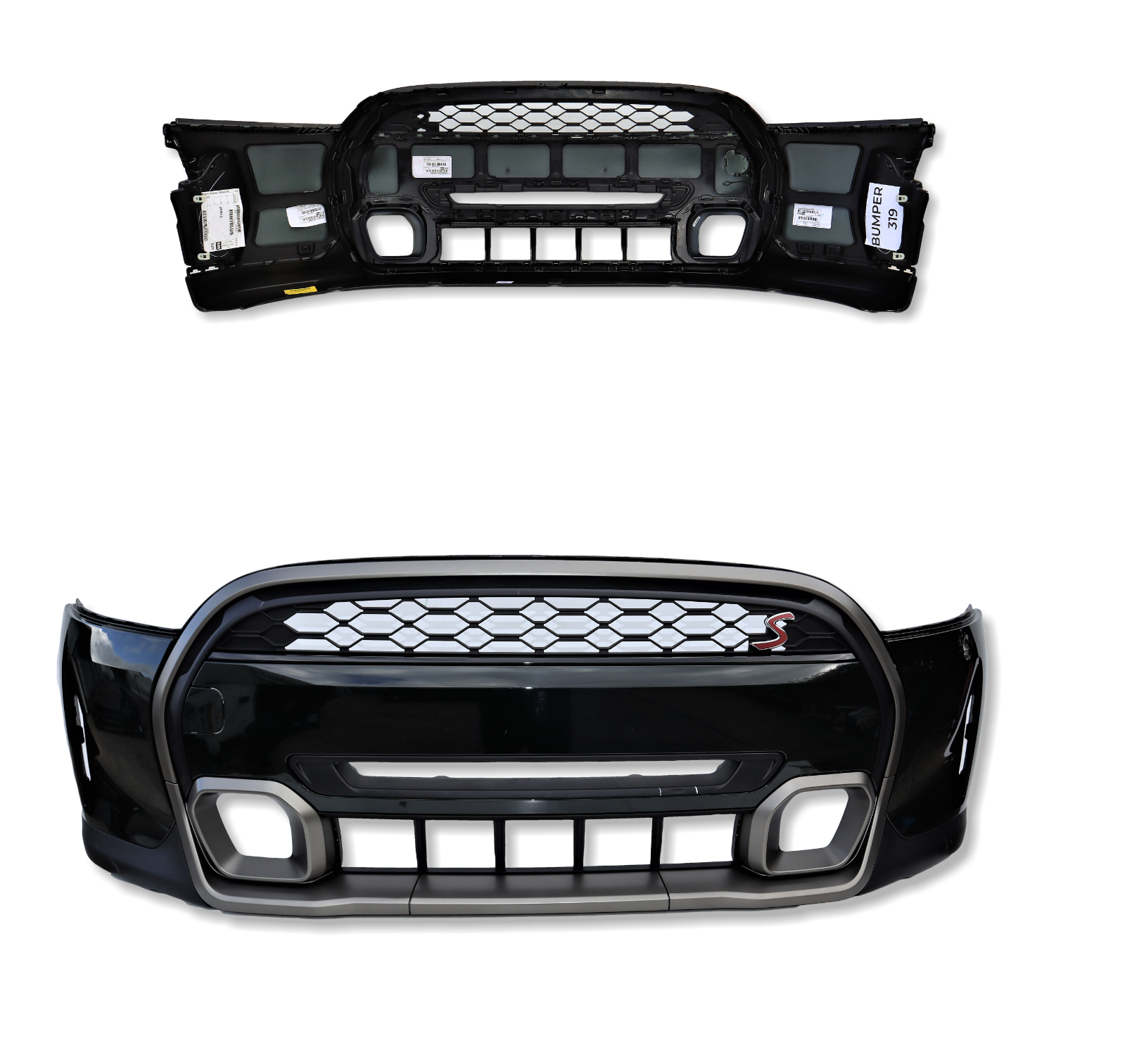 Mini Cooper S Sport F56 LCi2 Resolute OEM Complete Front Bumper in Rebel Green Main Image Mini Cooper S Sport F56 LCi2 Resolute OEM Complete Front Bumper in Rebel Green - Image 1