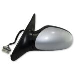 Peugeot 406 Facelift /1999-2003 Left Side Electric Heated Door Mirror Met Silver