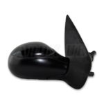 Peugeot 206 (02-09) Right Side Manual Door Mirror 96437176XT Jet Black (Black 2)