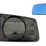 Audi 100 200 V8 Left (Passenger) Side Heated Door Mirror Glass Blue /83-94