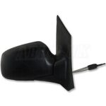 Ford Focus II MK2 /05-07 Right Side Manual Adjustable Door Mirror Black/ Grained