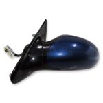 Peugeot 406 Facelift (99-03) Left Side Electric Heated Door Mirror Blue + Gloss