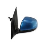 Suzuki Alto MK7 Nissan Pixo (09 - 14) Left Side Manual Door Mirror Metallic Blue