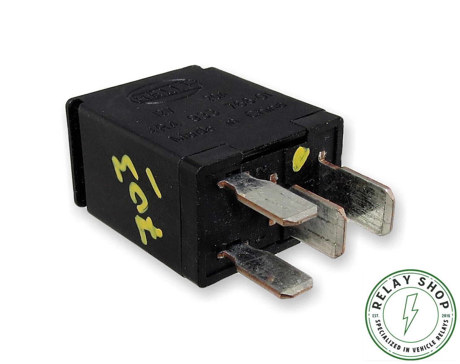 Mercedes-Benz (09 - 20) 4-Pin Black Relay 4RA933766-01 A0025423019 Hella 20A 12V Main Image Mercedes-Benz (09 - 20) 4-Pin Black Relay 4RA933766-01 A0025423019 Hella 20A 12V - Image 1