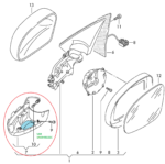 Fits VW Tiguan 5N /08-16 Right Side Door Mirror Turn Signal Indicator 5N0949102C - Image 7