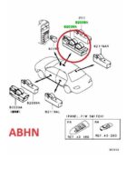 Genuine Mitsubishi Lancer RHD (03-07) Electric Window Switch Lifter 8608A097 - Image 3