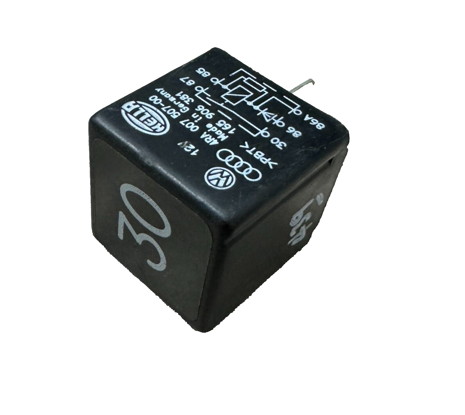 Audi VW Multiuse 5-Blade Black Relay 165906381 (No. 30) KTB 24520000 12V Germany Main Image Audi VW Multiuse 5-Blade Black Relay 165906381 (No. 30) KTB 24520000 12V Germany - Image 1