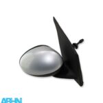 Toyota Aygo Citroen C1 107 (05-14) Manual Right Wing Door Mirror Metallic Silver