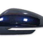 5LB857537 Skoda Enyaq Electric Left Side LHD Wing Mirror Cover Dark Blue Met X5H