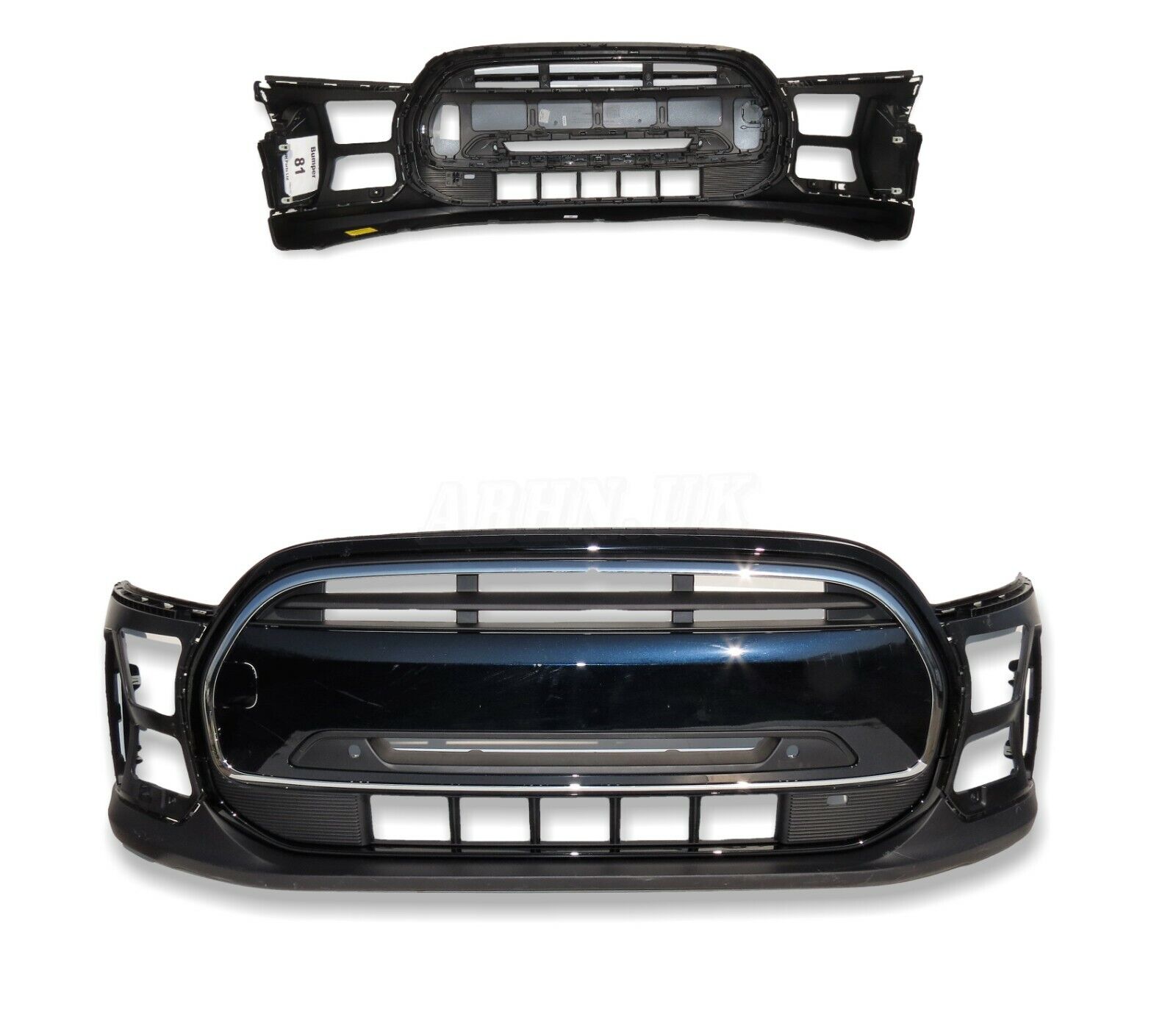 Mini One Cooper Classic F56 LCI2 Front Bumper Bare Enigmatic Black 4 PCD Hole Main Image Mini One Cooper Classic F56 LCI2 Front Bumper Bare Enigmatic Black 4 PCD Hole - Image 1