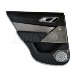 Range Rover Velar L560 Rear Left Side Interior Door Card Ebony+Brushed Silver