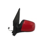 Ford Fiesta-V Facelift (06 - 08) Left Side Electric Heated Door Mirror Solid Red - Image 6