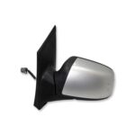 Ford Focus II MK2 (2005-2007) Left Side Electric Heated Door Mirror Met Silver