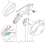 Fits VW Tiguan 5N /08-16 Left Side Door Mirror Turn Signal/ Indicator 5N0949101C - Image 2