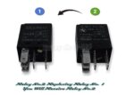 Iveco Daily 97-14 5-Pin Black (Replacement) Relay 500326610 Siemens-A1001-X52