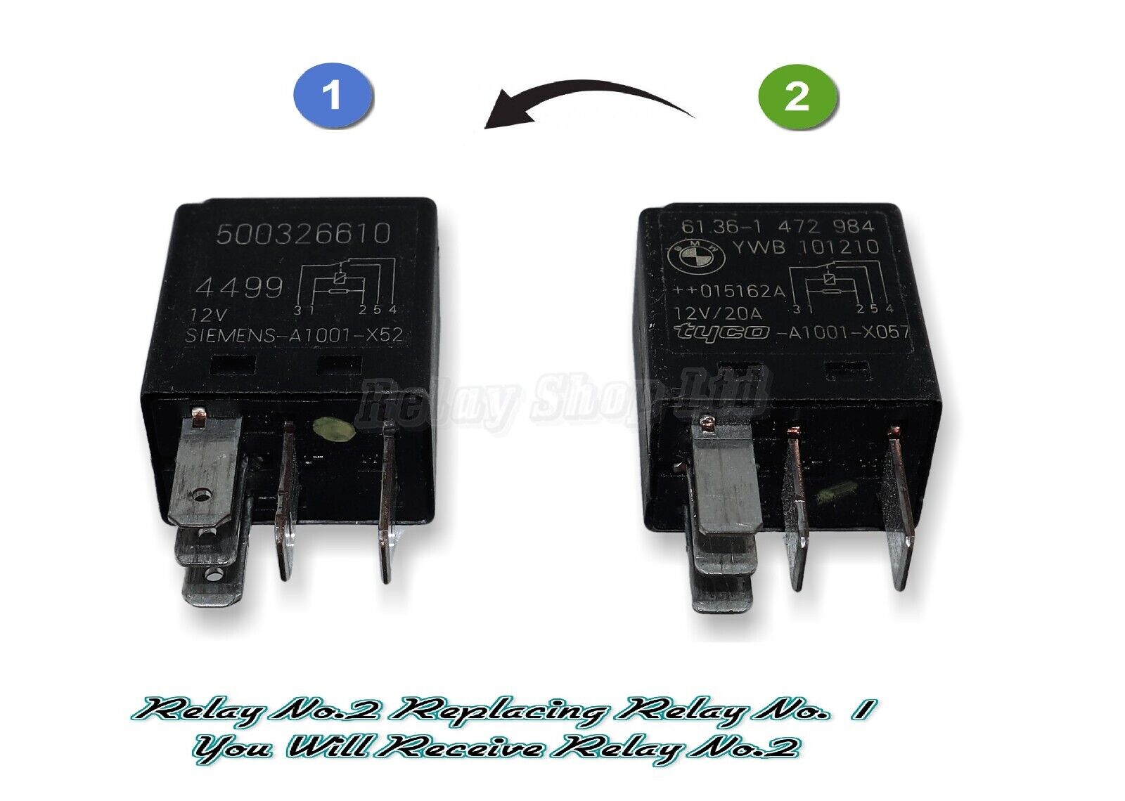 Iveco Daily 97-14 5-Pin Black (Replacement) Relay 500326610 Siemens-A1001-X52 Main Image Iveco Daily 97-14 5-Pin Black (Replacement) Relay 500326610 Siemens-A1001-X52 - Image 1