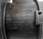 55183650 Alfa Romeo GT Fiat Doblo Genuine Bosch Mass Air Flow Meter Sensor - Image 10