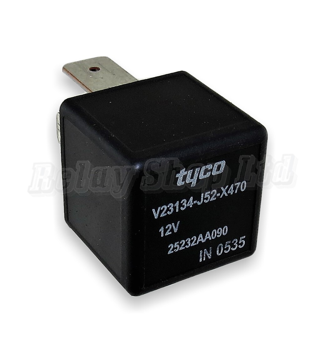 Subaru Legacy Outback (98-14) 4-Pin Black Relay 25232AA090 Tyco V23134-J52-X470 Main Image Subaru Legacy Outback (98-14) 4-Pin Black Relay 25232AA090 Tyco V23134-J52-X470 - Image 1
