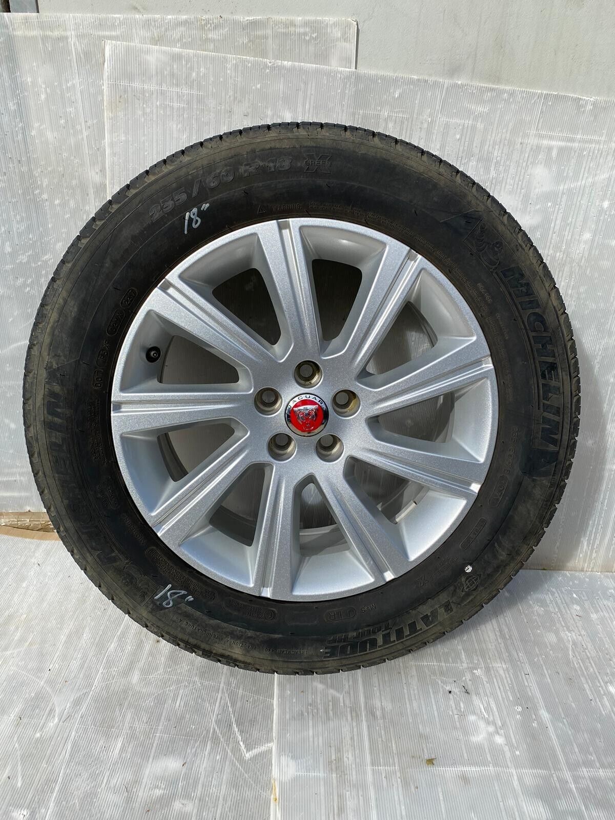 Jaguar E-Pace X540 Genuine Alloy Wheel & Michelin Latitude Tyre 235/60 18 Inch Main Image Jaguar E-Pace X540 Genuine Alloy Wheel & Michelin Latitude Tyre 235/60 18 Inch - Image 1
