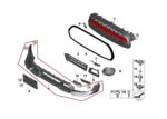 Genuine Mini F56 JCW GP GP3 Front Bumper Lower Spoiler Chili Red 51119481329 - Image 3
