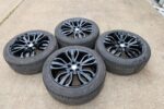 4x Set Range Rover Sport L494 275/45/ 21 inch 5-Spoke Slit Alloy Wheels Black - Image 5