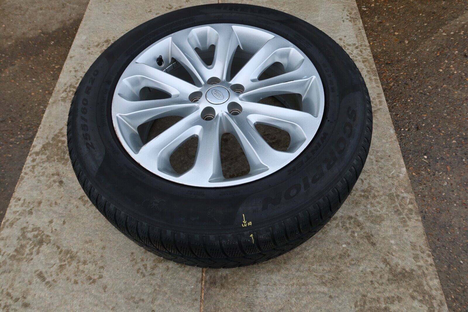 LR Land Range Rover 1x 255/60 R20 Inch Alloy Wheel Pirelli Scorpion Winter Tyre Main Image LR Land Range Rover 1x 255/60 R20 Inch Alloy Wheel Pirelli Scorpion Winter Tyre - Image 1