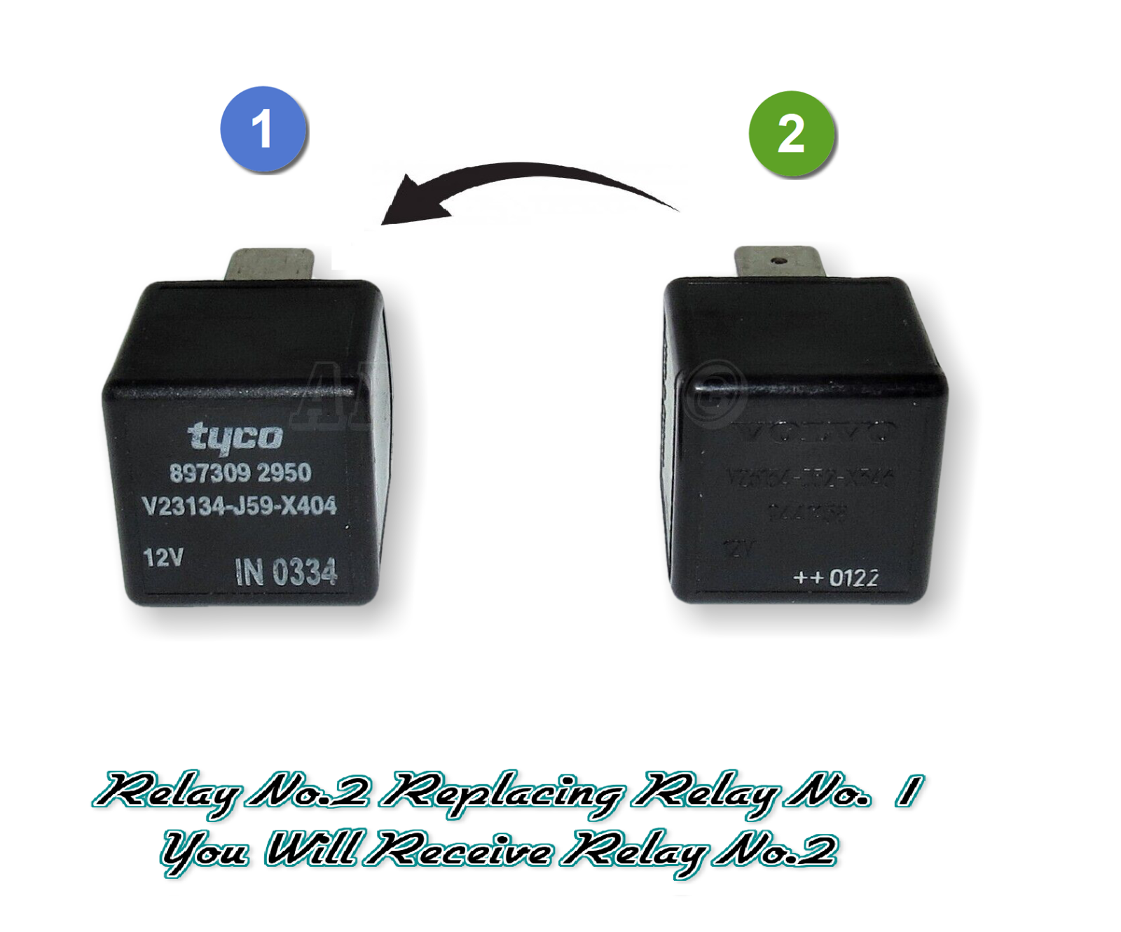 Isuzu (/00-10) 4-Pin (Replacemet) Relay Tyco 8973092950 12V V23134-J59-X404 Main Image Isuzu (/00-10) 4-Pin (Replacemet) Relay Tyco 8973092950 12V V23134-J59-X404 - Image 1