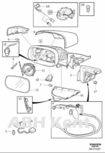 T1-Volvo C30 V50 S40 V70 /07-13 Outside Temperature Sensor Under Mirror 30674546 - Image 10