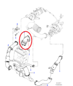 T2H2547 Jaguar XF F-Pace Genuine New Intercooler Hose GX63-6F072-AB D05WA MGW - Image 7