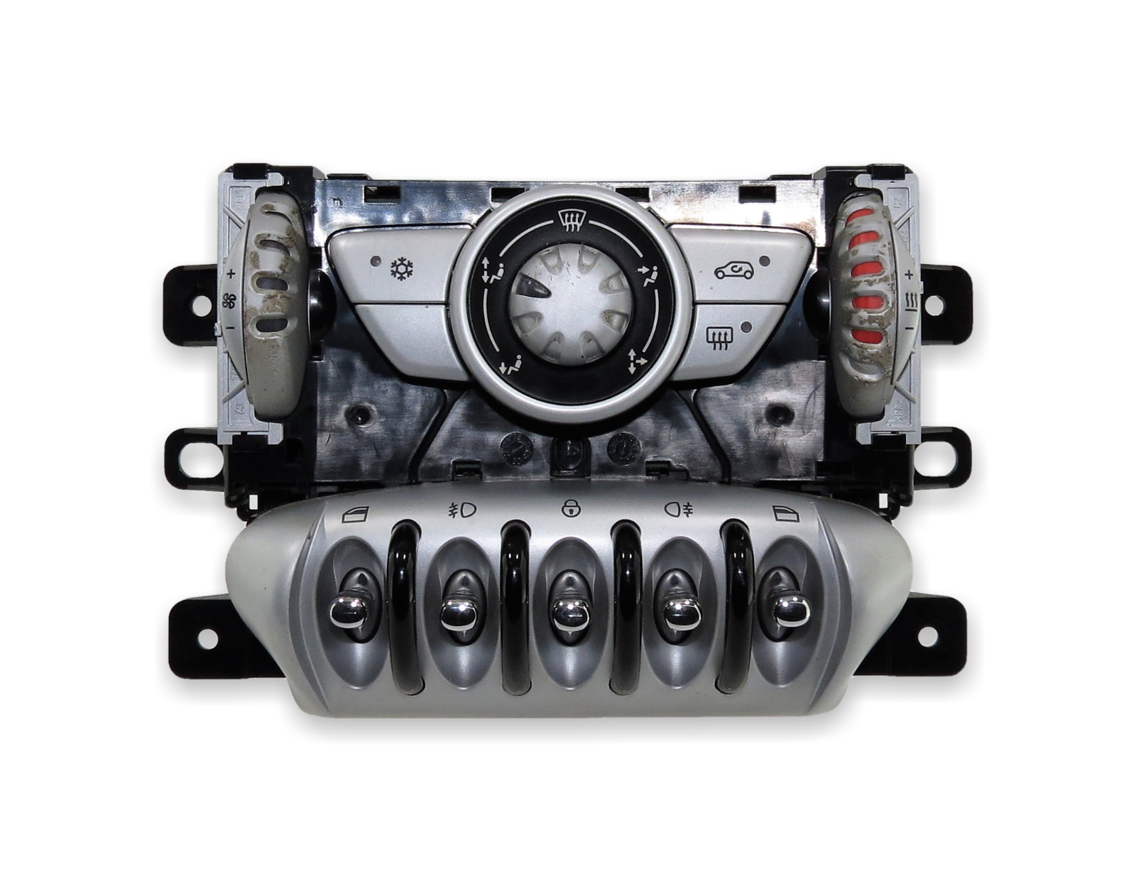 3450114 Mini R55 R56 Genuine Window Locking Fog AC Heater Control Switch Panel Main Image 3450114 Mini R55 R56 Genuine Window Locking Fog AC Heater Control Switch Panel - Image 1